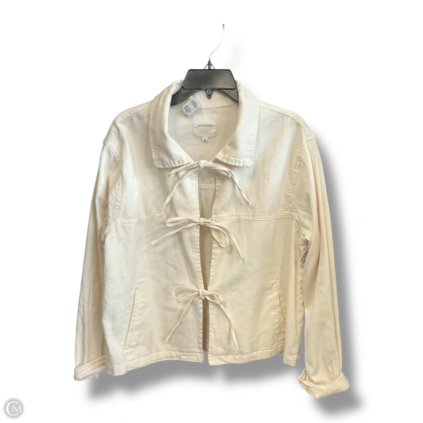 Jacket Denim By No Comment In White Denim, Size: Xl