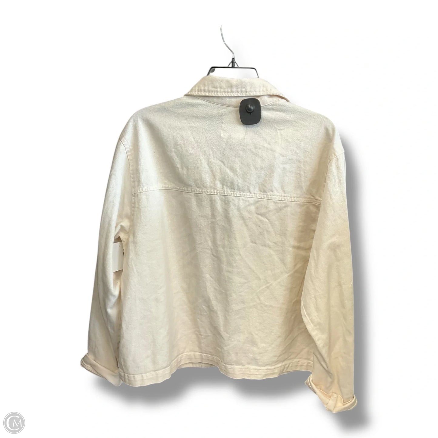 Jacket Denim By No Comment In White Denim, Size: Xl