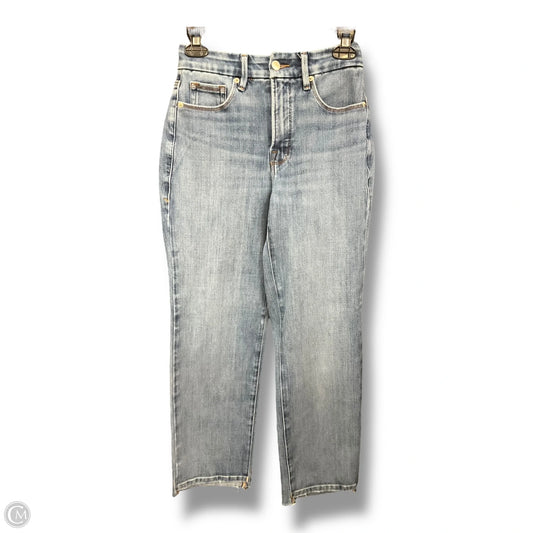 Jeans Skinny By Good American In Blue Denim, Size: 4