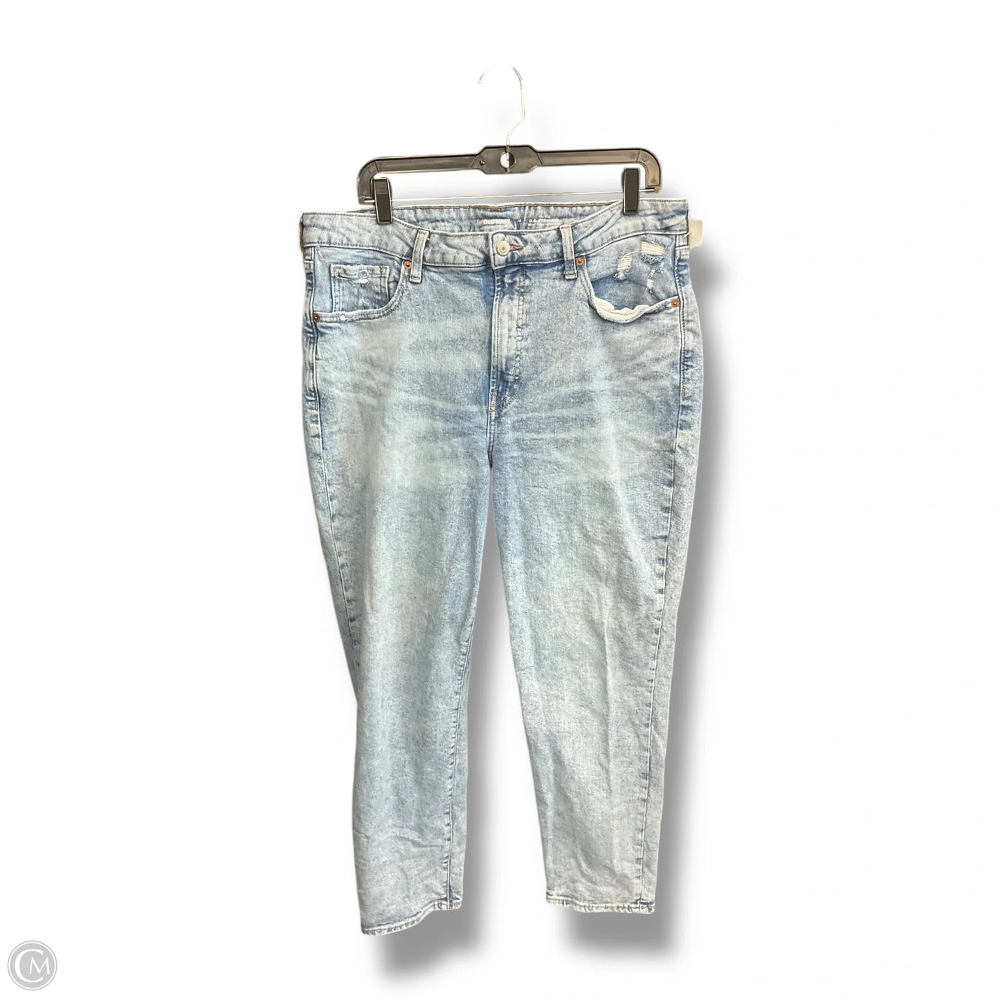 Jeans Cropped By Old Navy In Blue Denim, Size: 16
