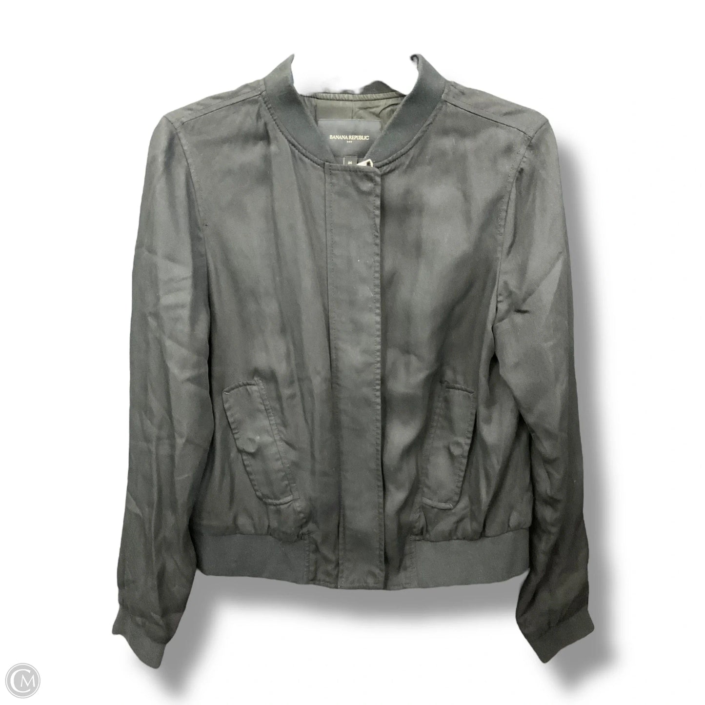 Jacket Moto By Banana Republic In Black, Size: M