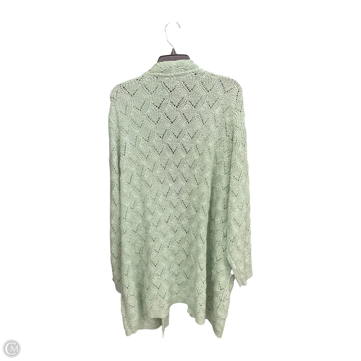 Cardigan By Cj Banks In Green, Size: 3x