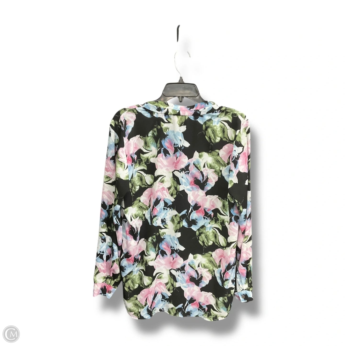 Top Long Sleeve By Vince Camuto In Floral Print, Size: M