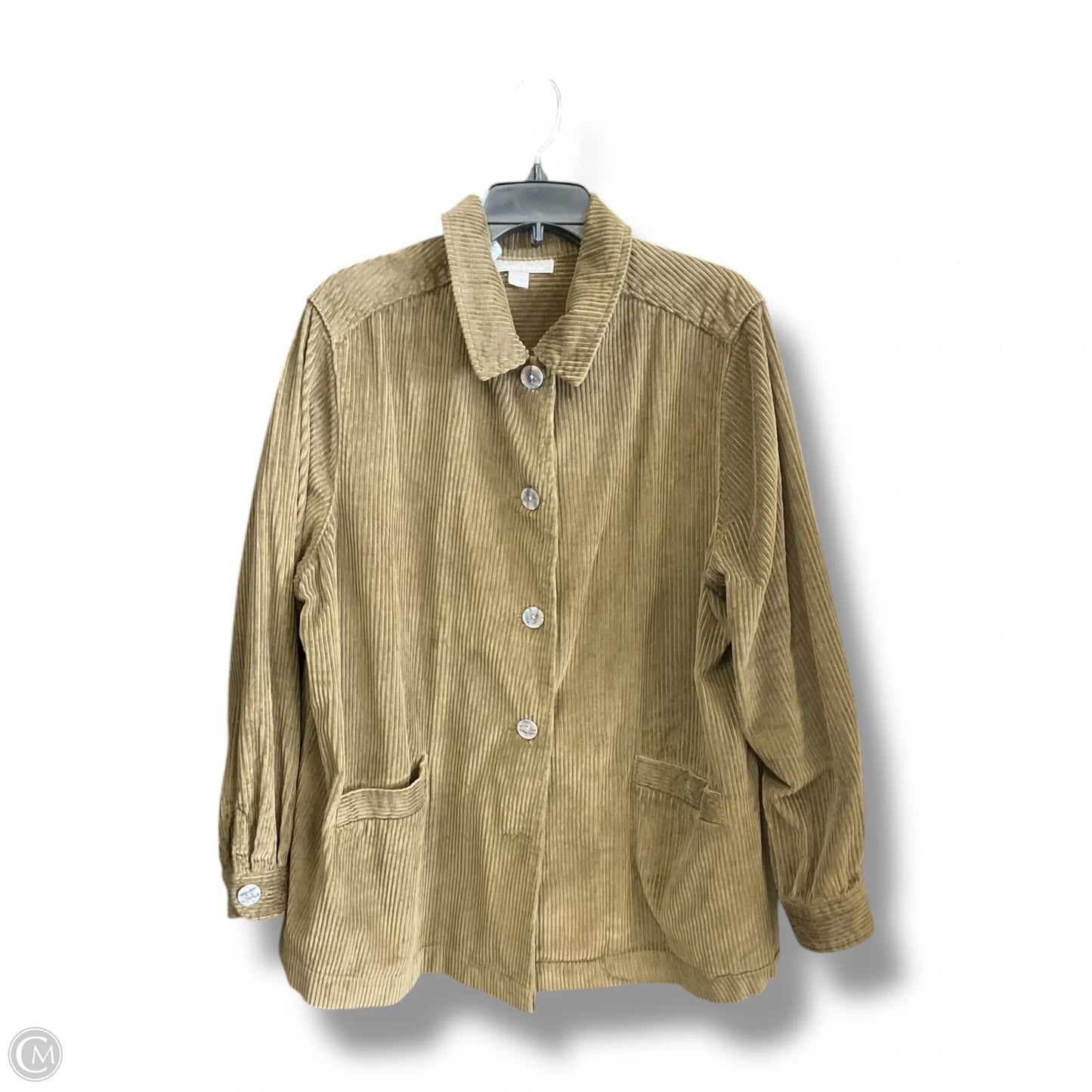 Jacket Moto By Woman Within In Green, Size: Xxl