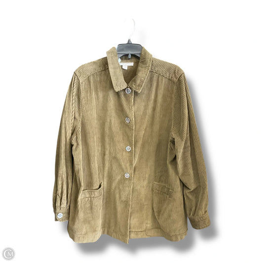 Jacket Moto By Woman Within In Green, Size: Xxl