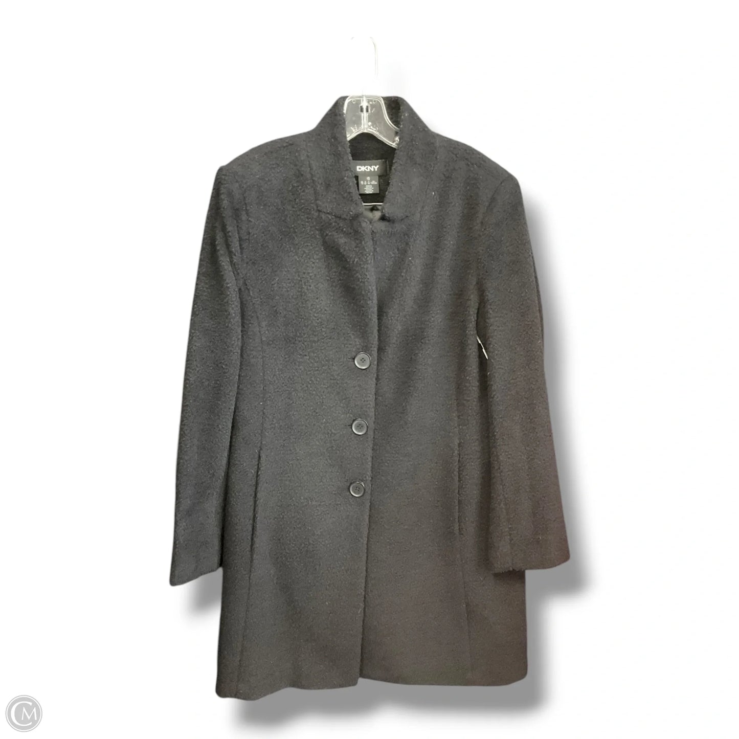 Coat Peacoat By Dkny In Black, Size: Xl