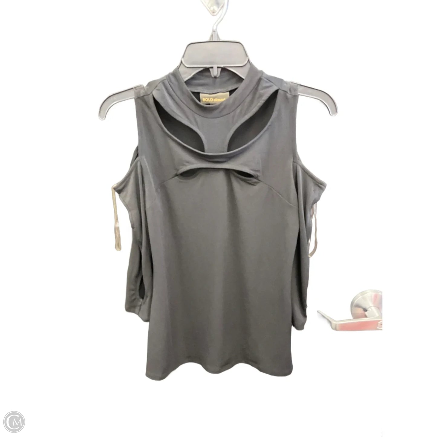 Top Long Sleeve By Bold Elements In Black, Size: S