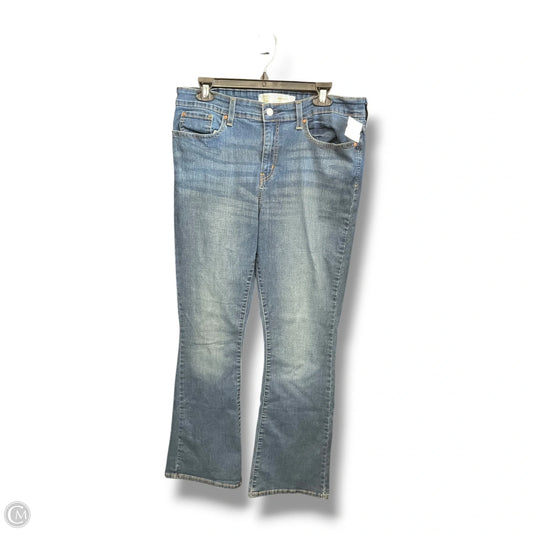 Jeans Boot Cut By Levis Signature In Blue Denim, Size: 14