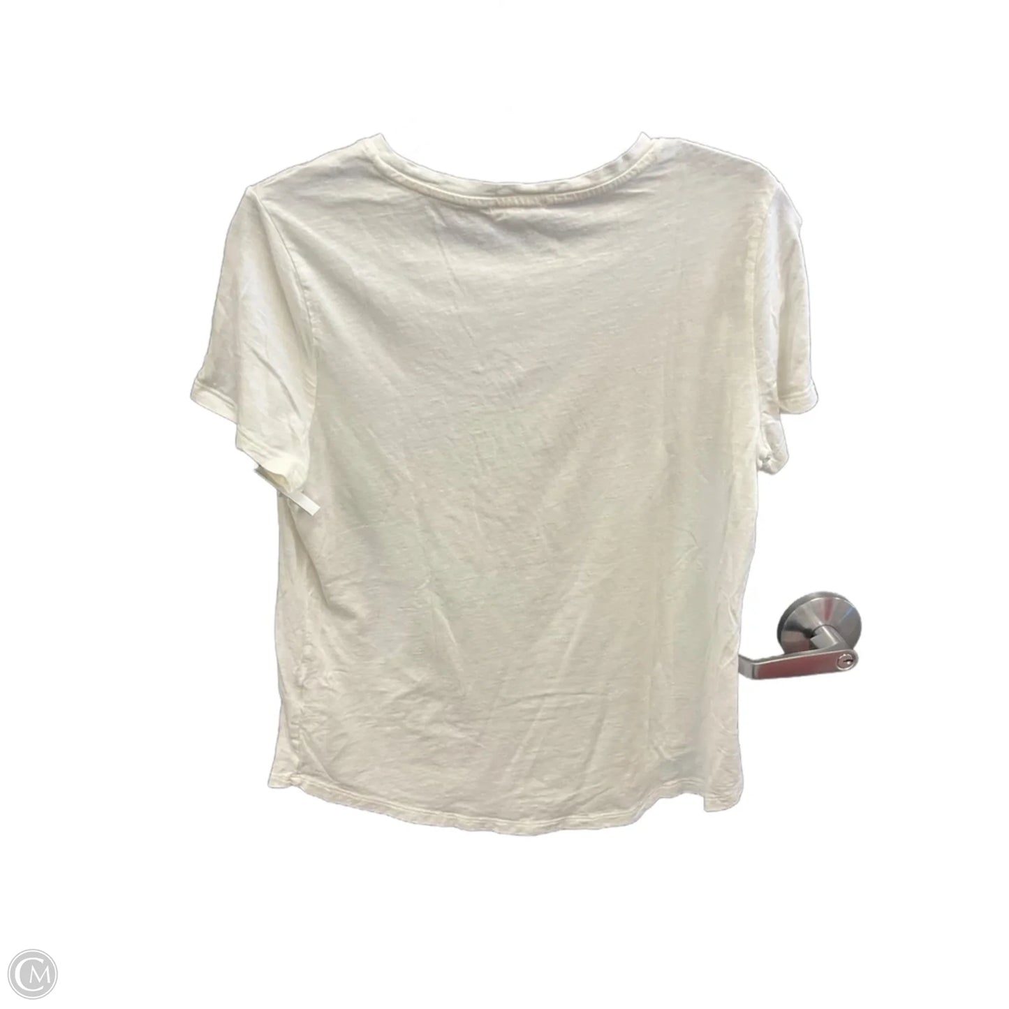 Top Short Sleeve Basic By Maurices In White, Size: L