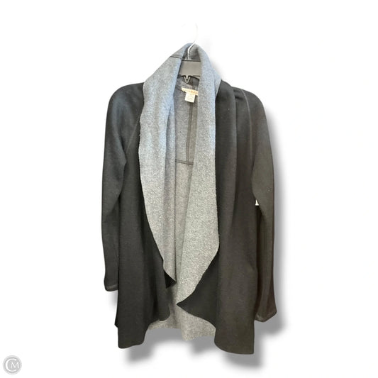 Cardigan By Peyton Jensen In Black & Grey, Size: M