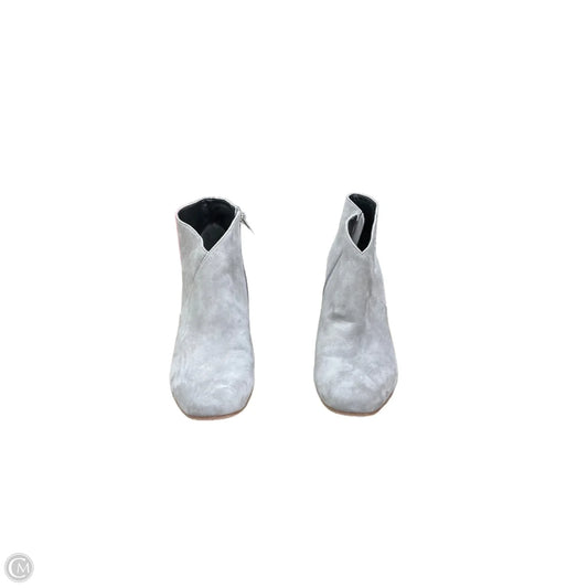 Boots Ankle Heels By Via Spiga In Grey, Size: 6.5