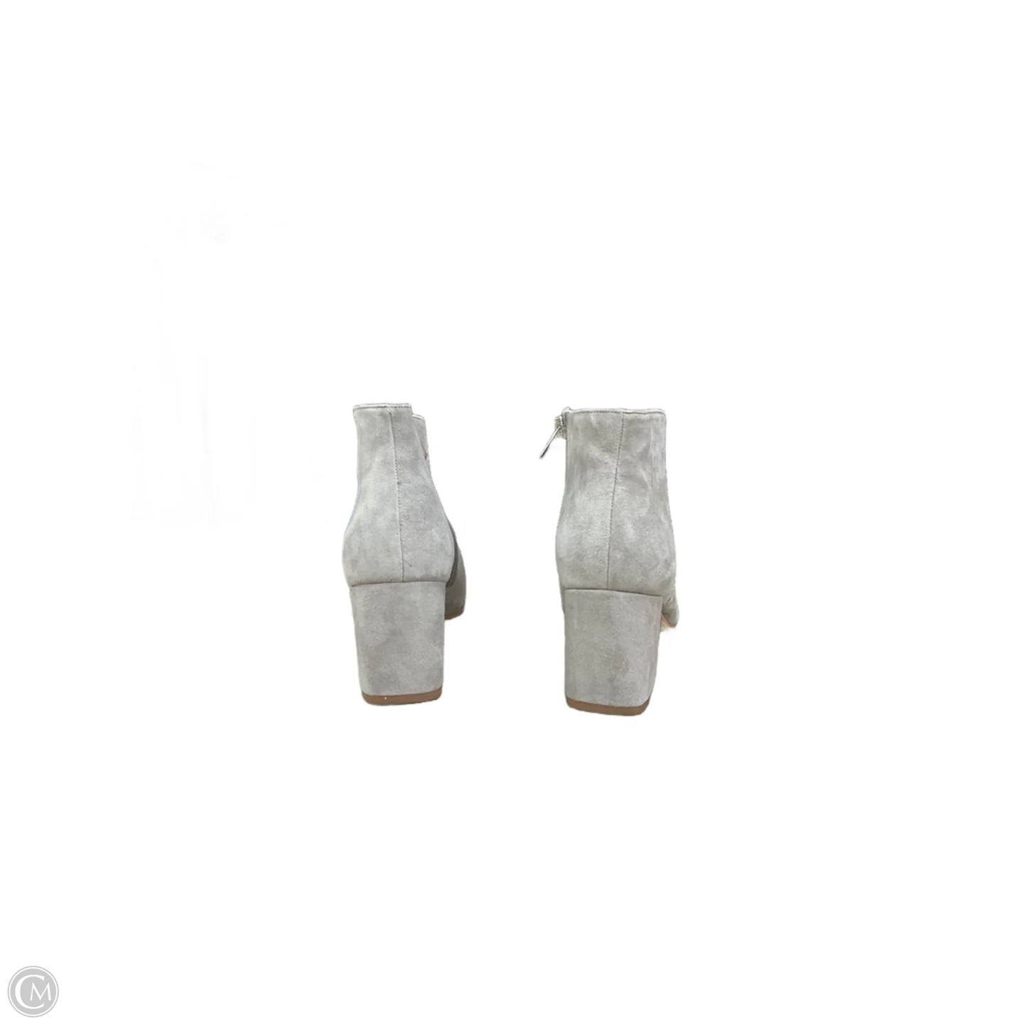 Boots Ankle Heels By Via Spiga In Grey, Size: 6.5