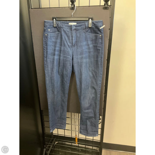 Jeans Straight By J. Jill In Blue Denim, Size: 14