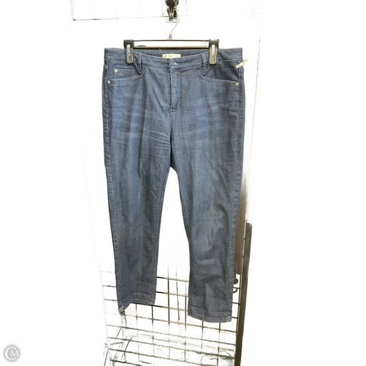 Jeans Straight By J. Jill In Blue Denim, Size: 14