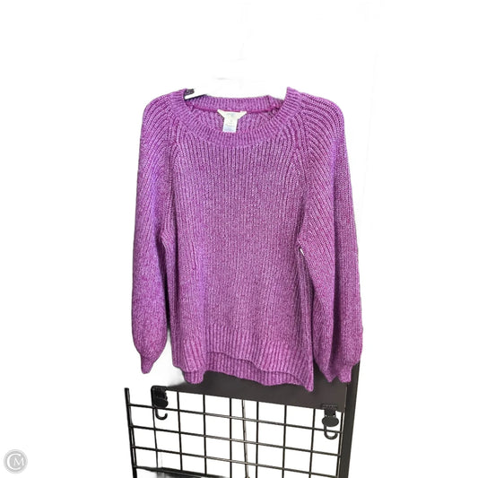 Sweater By Terra & Sky In Purple, Size: Xxl