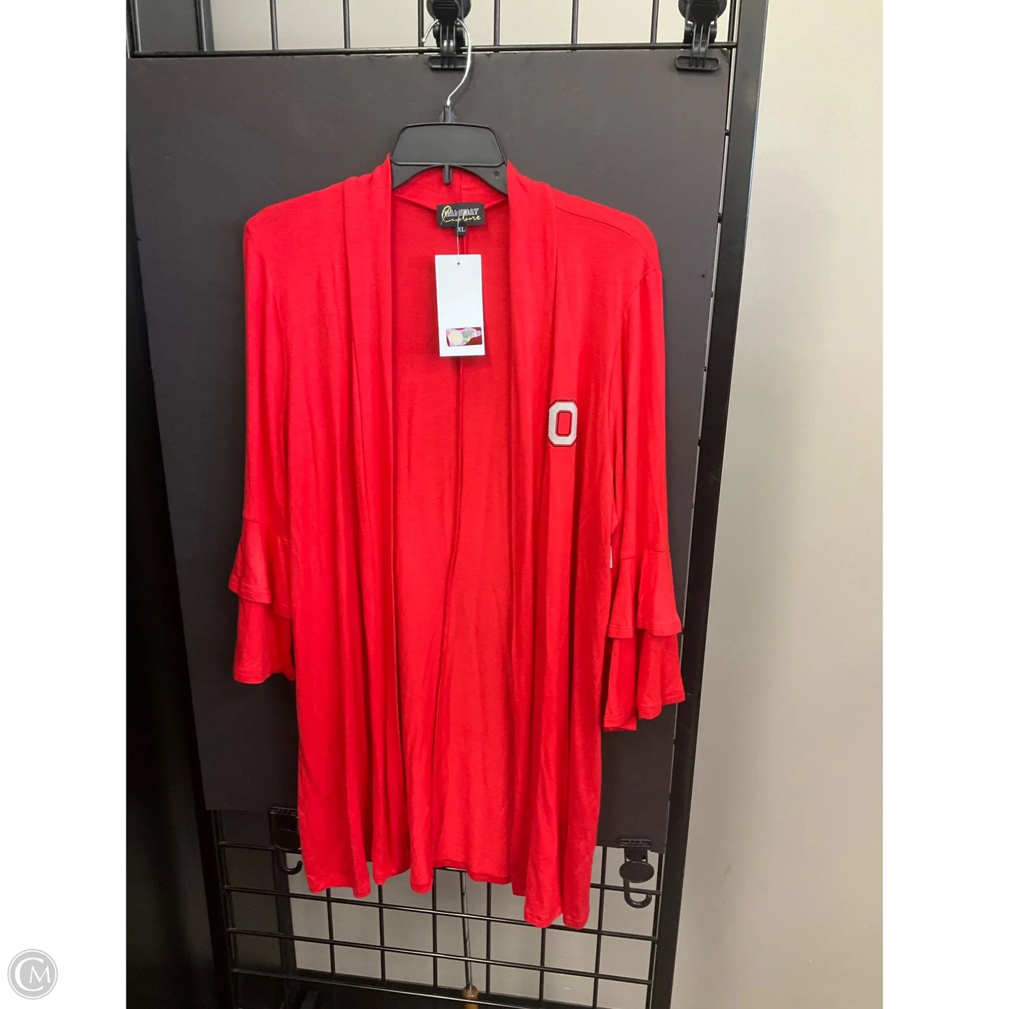 Cardigan By Clothes Mentor In Red, Size: Xl