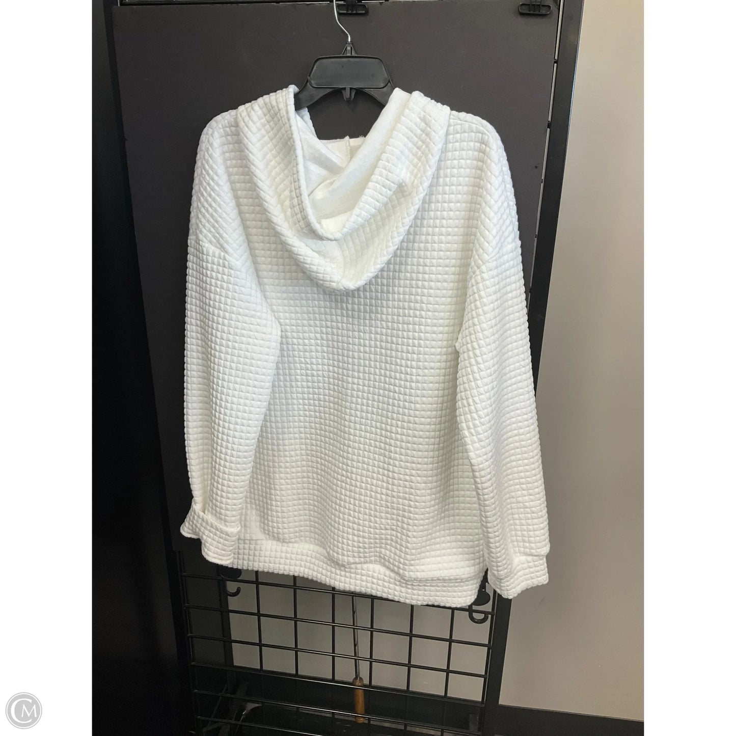 Sweatshirt Hoodie By Clothes Mentor In White, Size: Xl