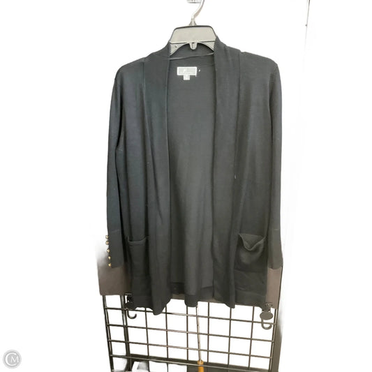 Cardigan By Jm Collections In Black, Size: M