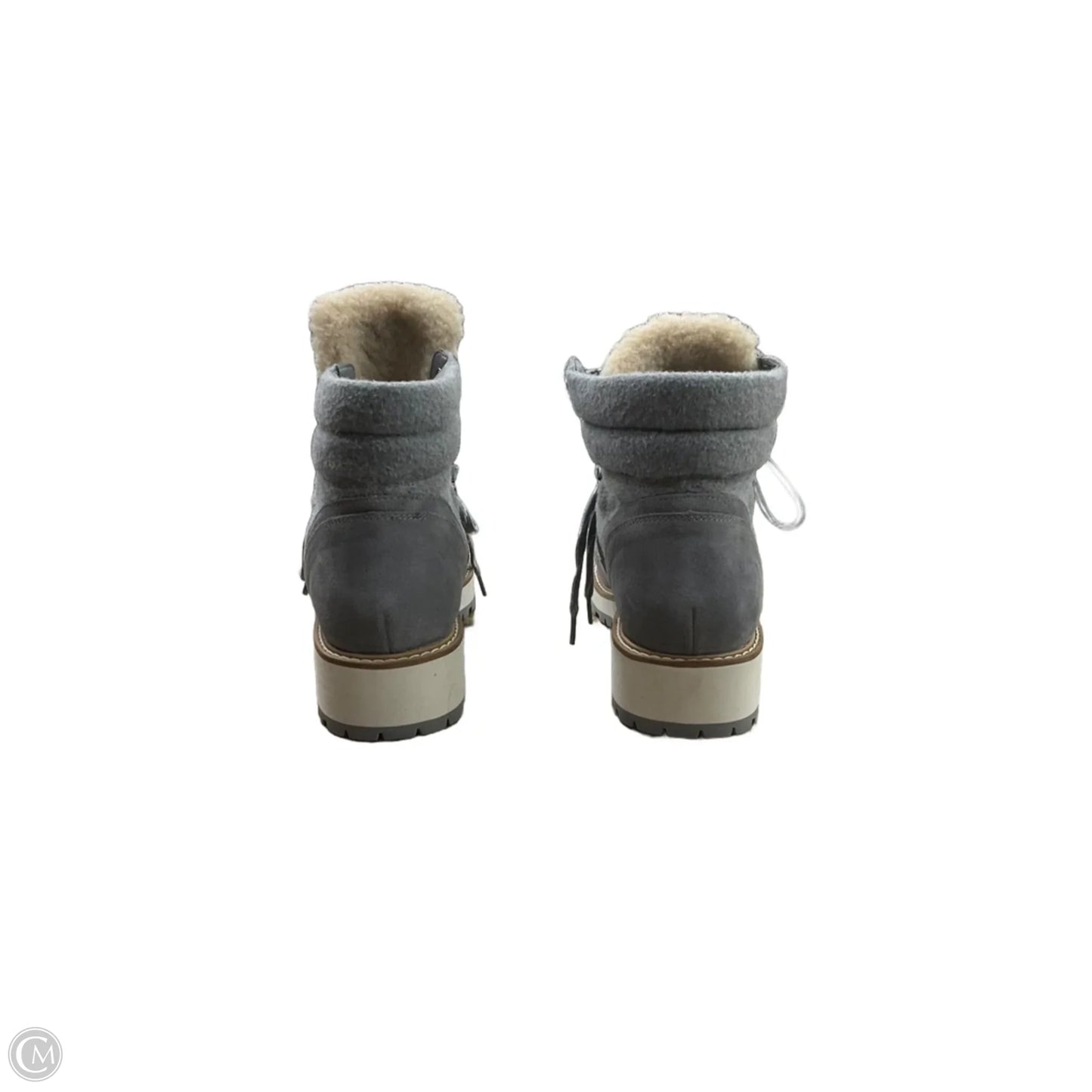 Boots Ankle Heels By Talbots In Grey, Size: 7.5