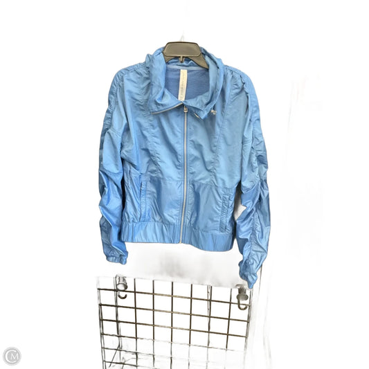 Jacket Windbreaker By Lorna Jane In Blue, Size: Xs