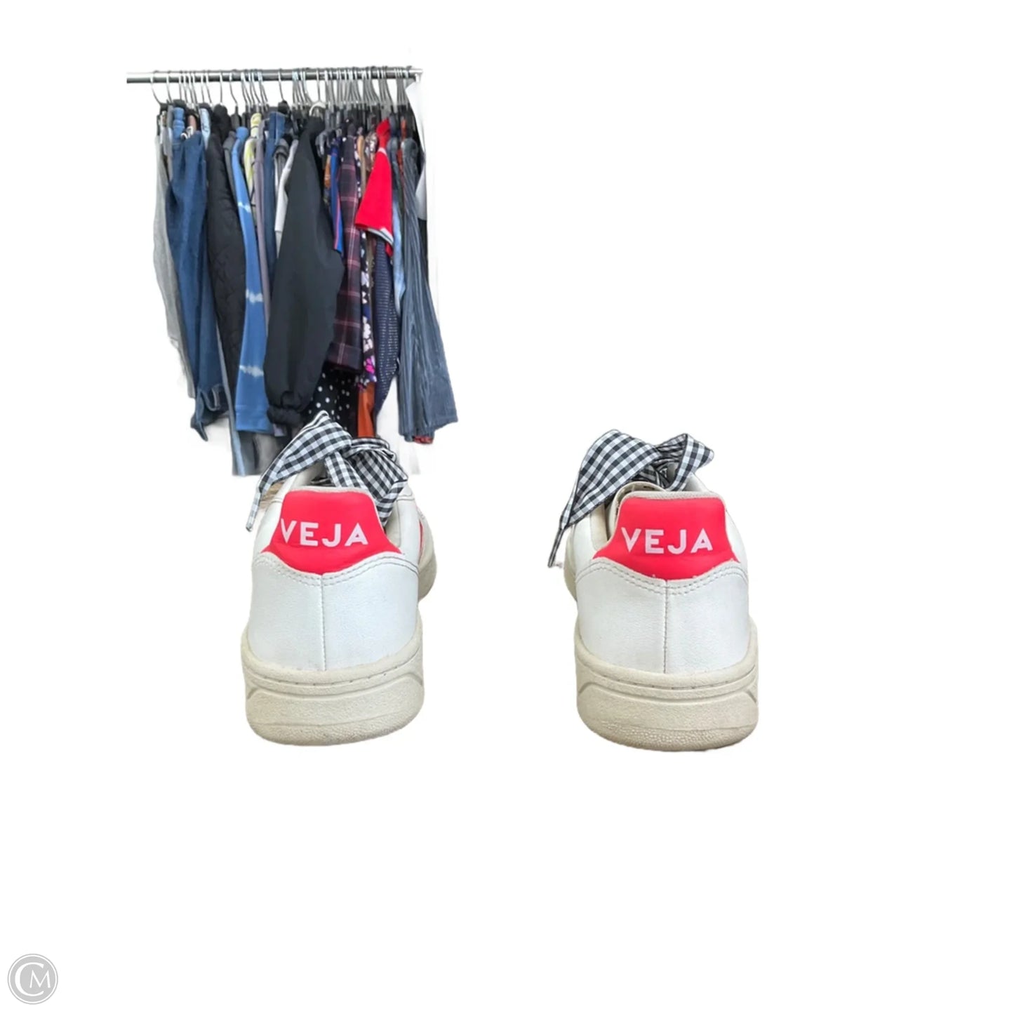 Shoes Flats By Veja In Pink & White, Size: 6