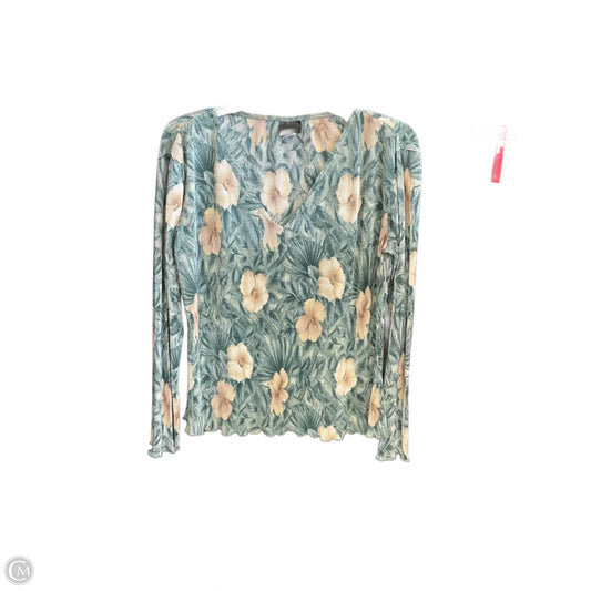 Top Long Sleeve By Jtb In Floral Print, Size: L