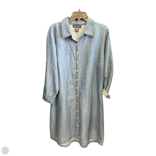 Dress Casual Maxi By Ashley Stewart In Blue Denim, Size: Xl