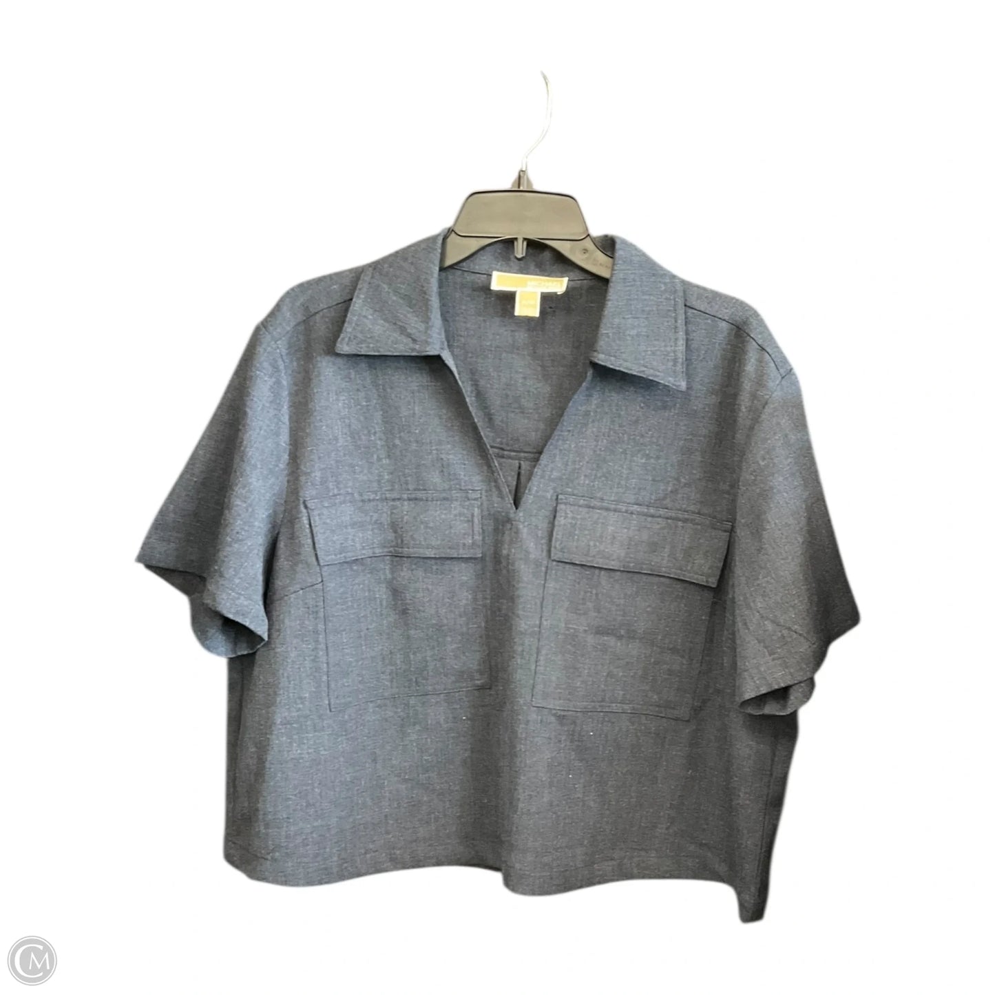 Top Short Sleeve By Michael By Michael Kors In Navy, Size: Xl