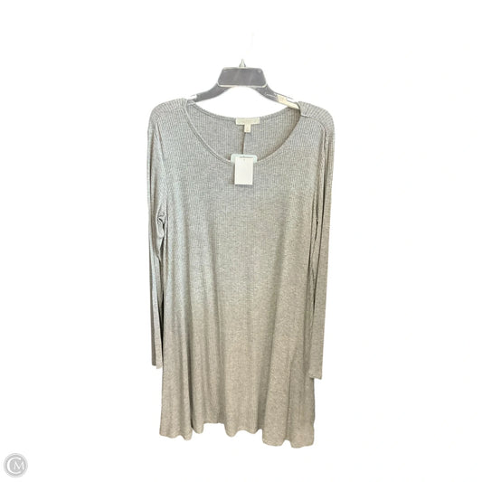 Tunic Long Sleeve By Love Fire In Grey, Size: L