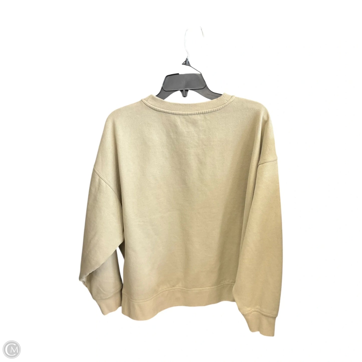 Sweatshirt Crewneck By Calvin Klein Performance In Tan, Size: M