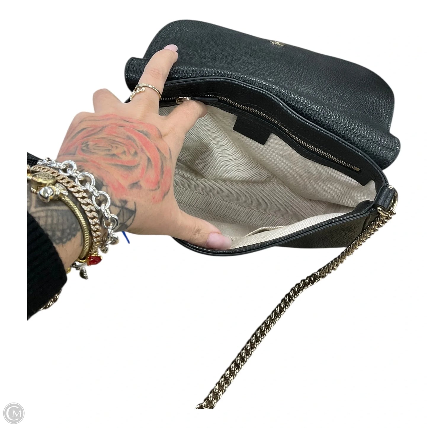 Crossbody Luxury Designer By Gucci, Size: Medium