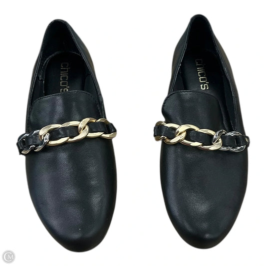 Shoes Flats By Chicos In Black, Size: 6