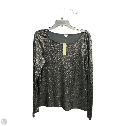 Top Long Sleeve By J. Crew In Black, Size: M
