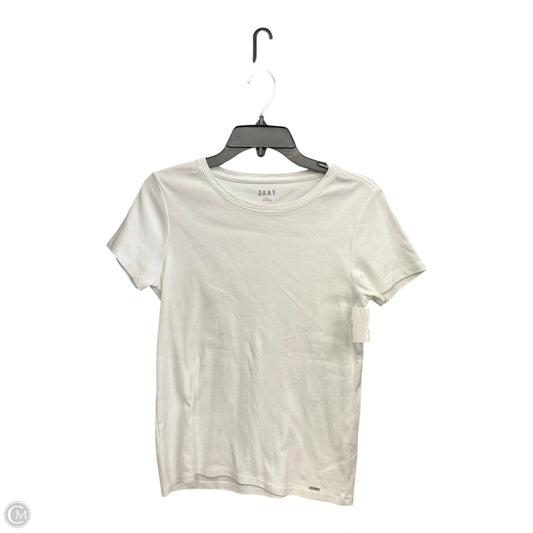 Top Short Sleeve Basic By Dkny In White, Size: M