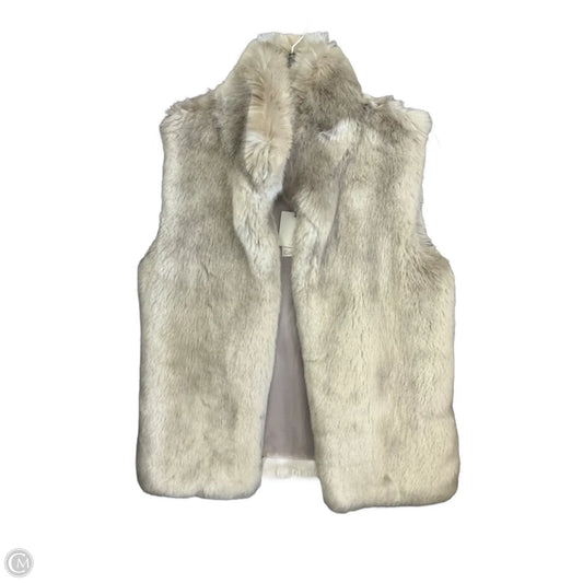 Vest Faux Fur & Sherpa By Calvin Klein In Tan, Size: Xs