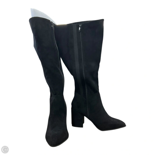 Boots Mid-calf Heels By Torrid In Black, Size: 8.5