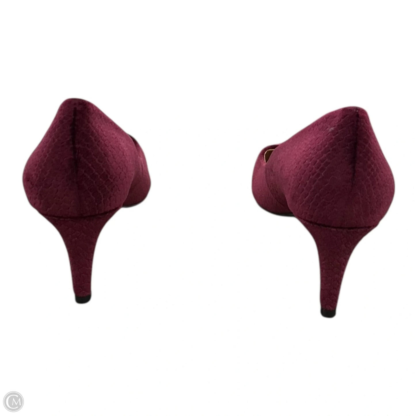 Shoes Heels Kitten By Grace In Maroon, Size: 9