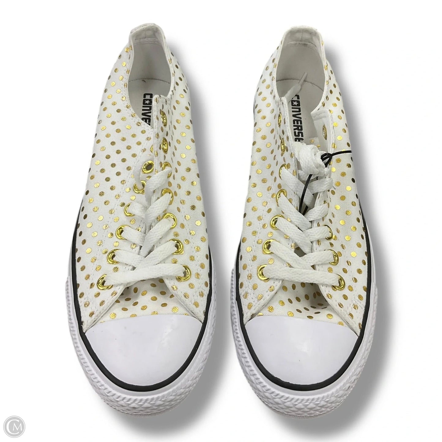 Shoes Flats By Converse In Gold & White, Size: 11