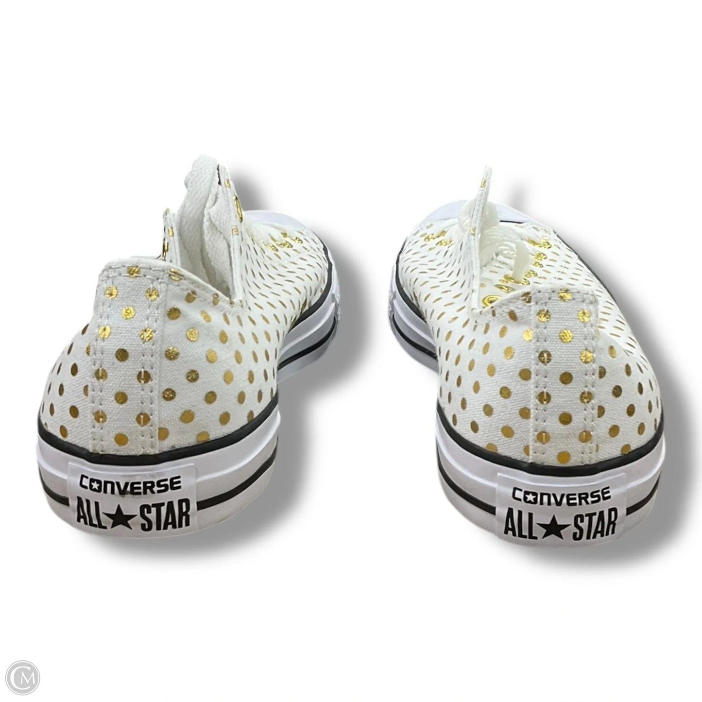 Shoes Flats By Converse In Gold & White, Size: 11