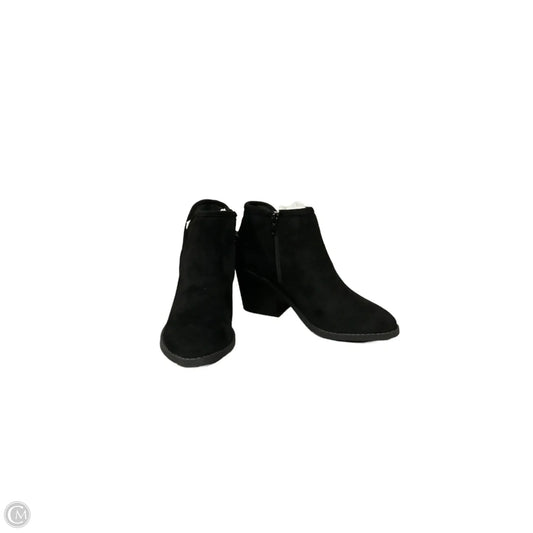 Boots Ankle Heels By Clothes Mentor In Black, Size: 8