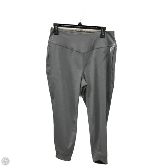 Athletic Leggings By Tek Gear In Grey, Size: L