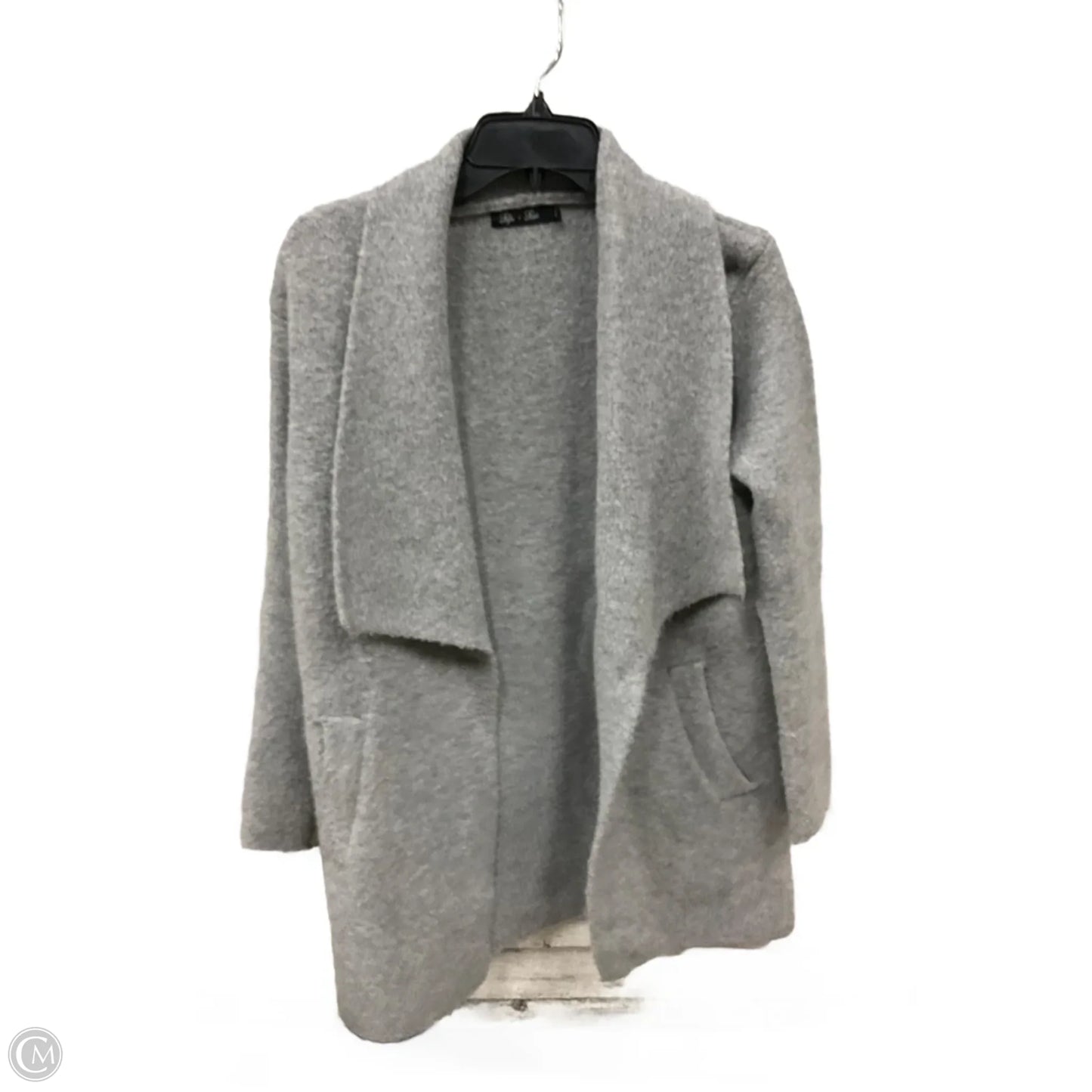 Coat Peacoat By Clothes Mentor In Grey, Size: S