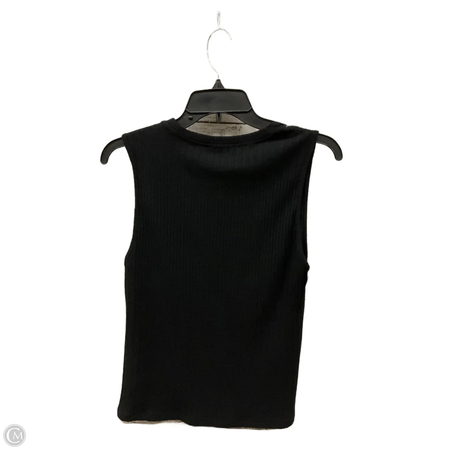 Top Sleeveless By Zara In Black, Size: M