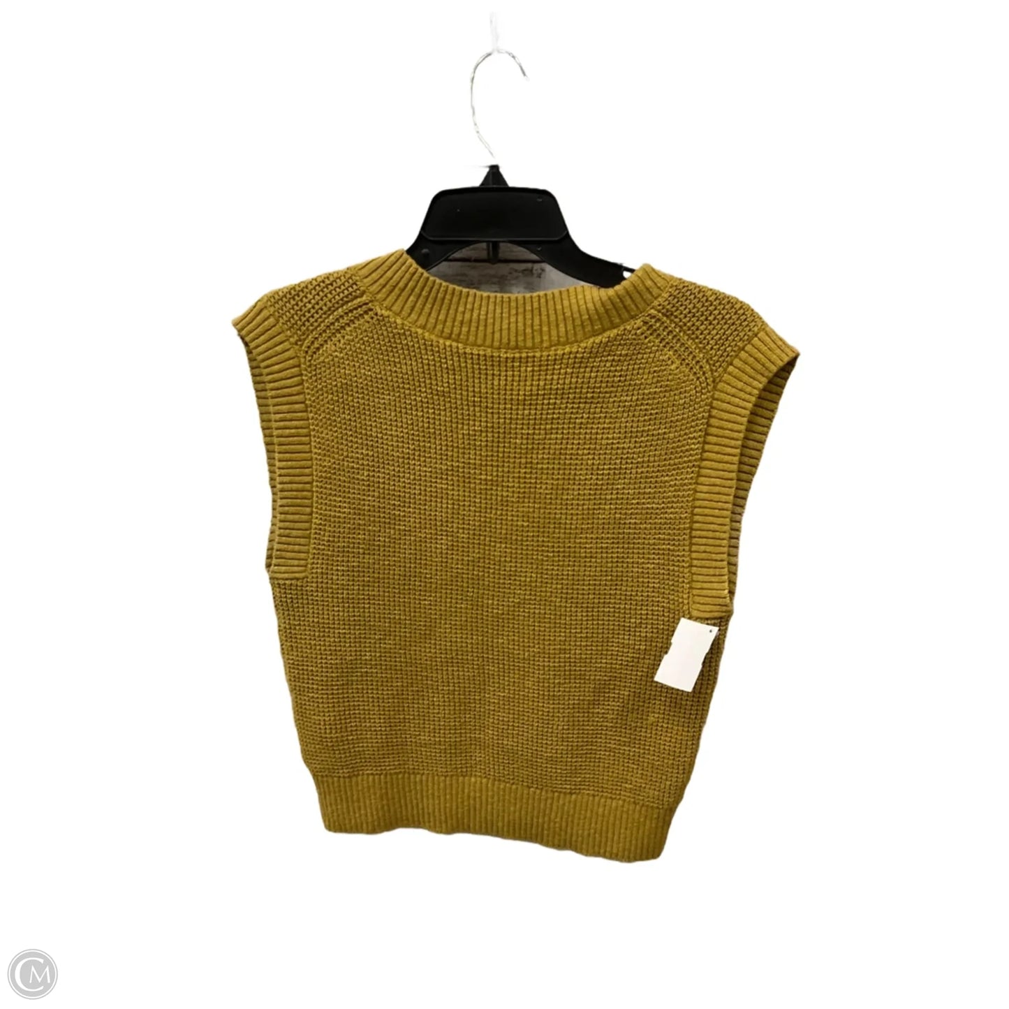 Vest Sweater By Madewell In Yellow, Size: Xs
