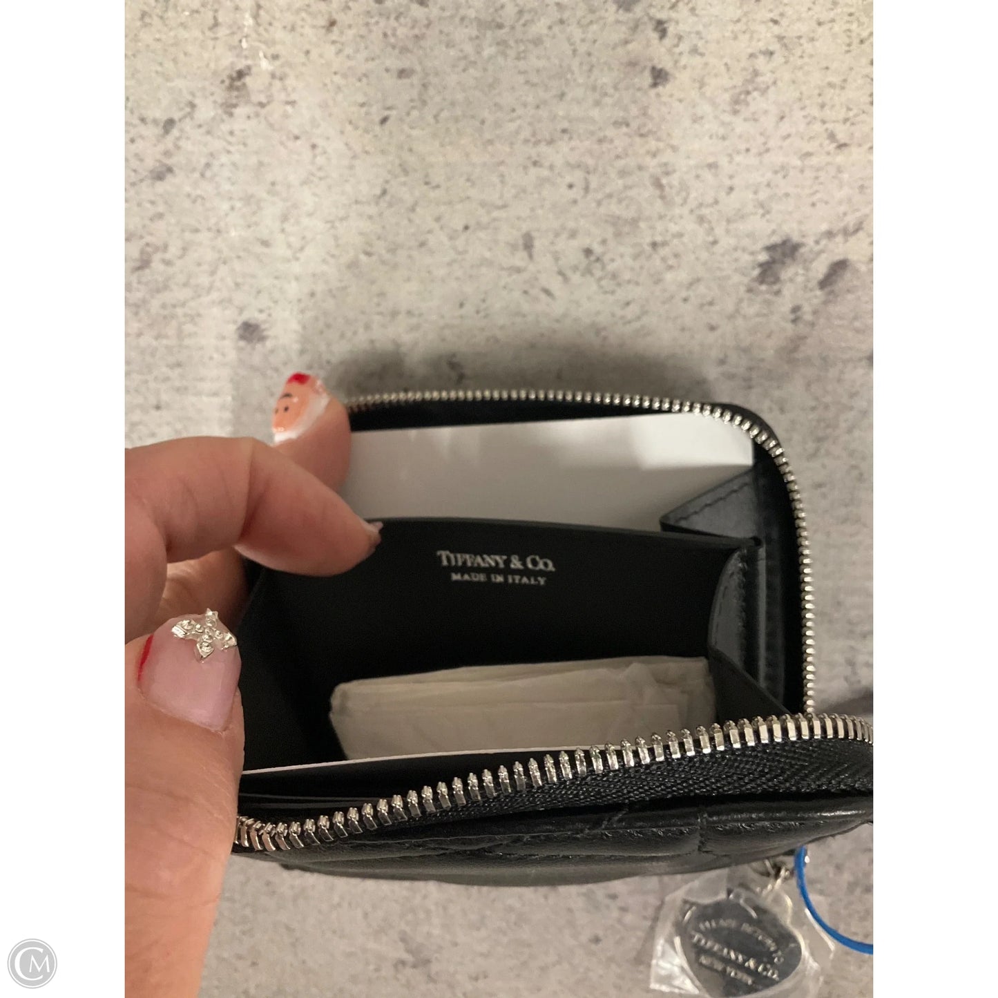 Wallet Luxury Designer By Tiffany And Company, Size: Small