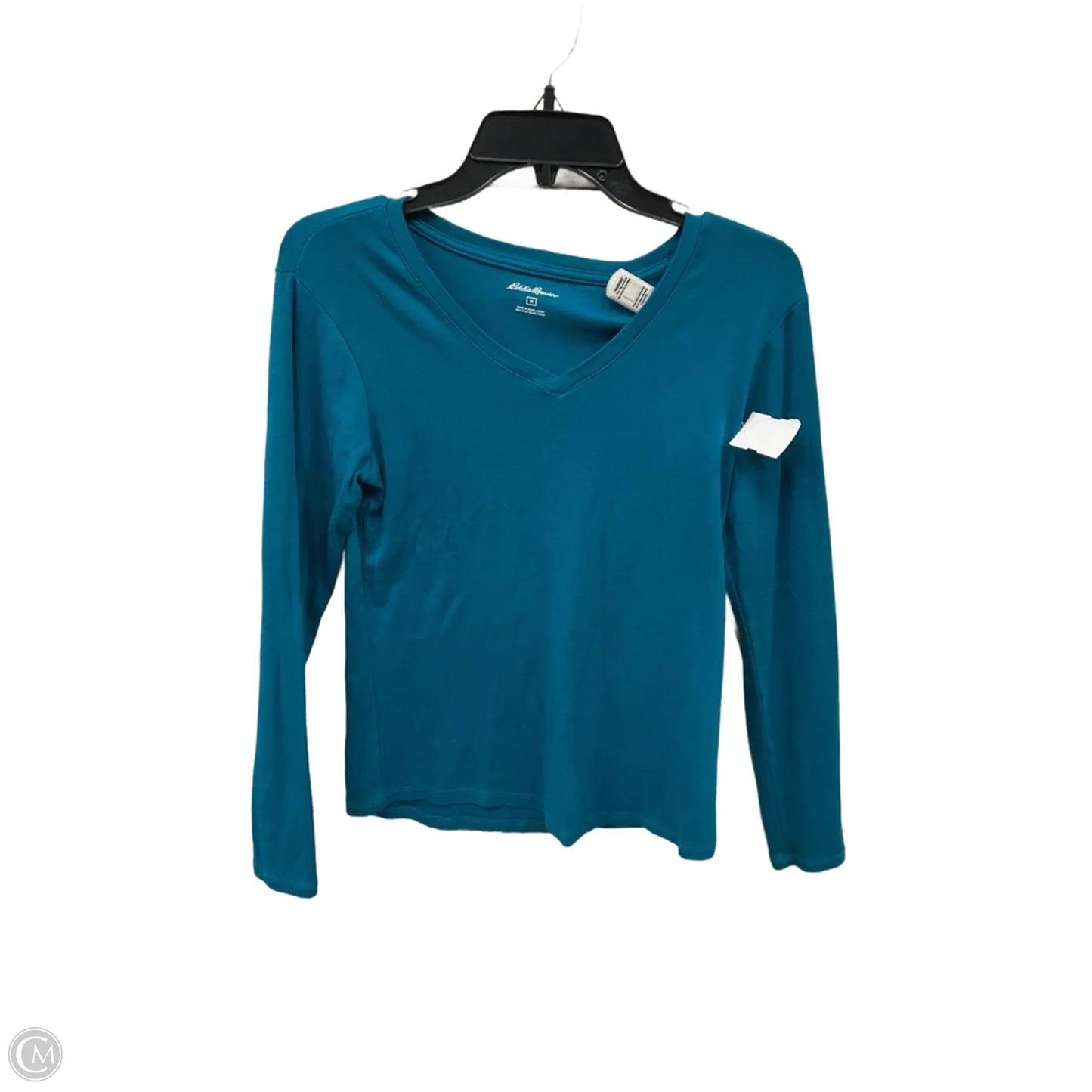 Top Long Sleeve Basic By Eddie Bauer In Blue, Size: M