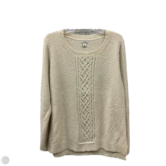 Sweater By L.l. Bean In Cream, Size: L