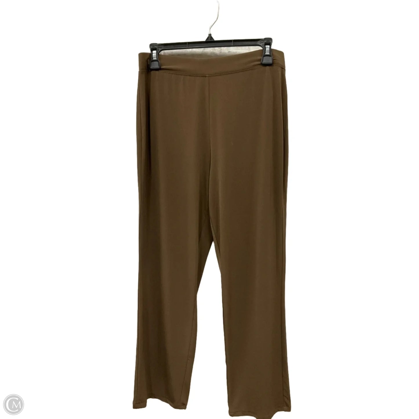 Jeans Straight By Susan Graver In Brown Denim, Size: 10p