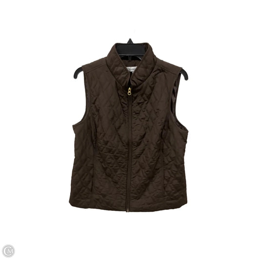 Vest Puffer & Quilted By Croft And Barrow In Brown, Size: M