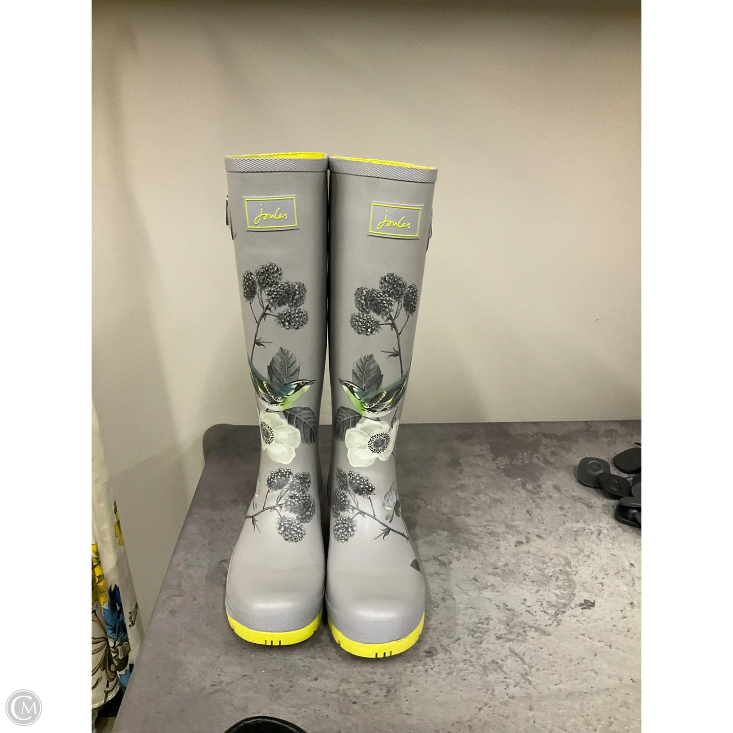 Boots Rain By Joules In Grey, Size: 9